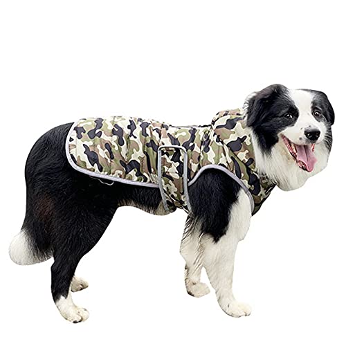 ZESLIV Haustier Kleidung Hunde Warmer Mantel wasserdicht Reflektierend with Abnehmbarem Hut, für Kleine Mittelere und Große Hund von ZESLIV