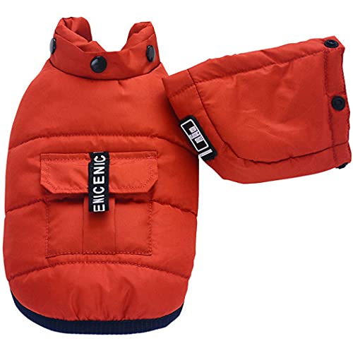 ZESLIV Hunde Daunenjacke Hundemantel Kapuzenjacke Haustier Hundejacke Hunde Thermo Jacke Winterweste Orange ZESLIV Hunde Daunenjacke Hundemantel Kapuzenjacke Haustier Hundejacke Hunde Thermo Jacke Winterweste Orange von ZESLIV