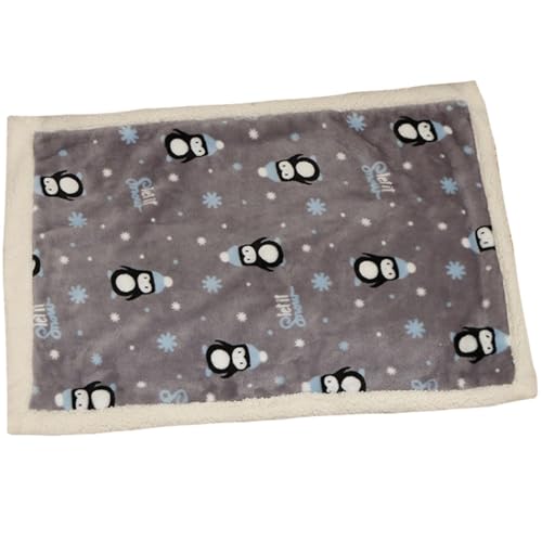 ZESLIV Hundedecke Katzendecken Flauschig, 70x50CM Haustier Fleece Decken, Flanell Hundebett Matte Schlafplatz für Hund Katzen, Grau von ZESLIV