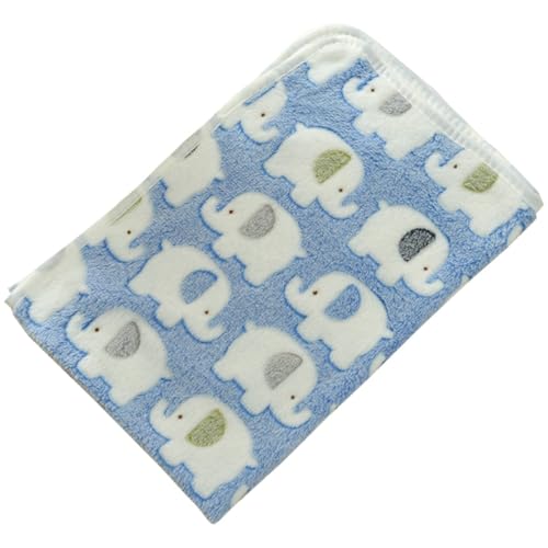 ZESLIV Hundedecke Katzendecken Waschbar Flauschig, 76x52CM Haustier Decken, Hundebett Matte Schlafplatz für Hund Katzen, Blau von ZESLIV