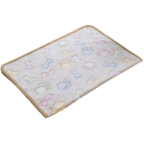 ZESLIV Hundedecke Katzendecken Waschbar Flauschig, 76x52CM Haustier Decken, Hundebett Matte Schlafplatz für Hund Katzen, Hellbraun von ZESLIV
