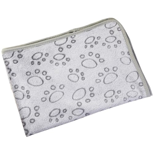 ZESLIV Hundedecke Katzendecken Waschbar Flauschig, 76x52CM Haustier Decken, Hundebett Matte Schlafplatz für Hund Katzen, Hellgrau von ZESLIV
