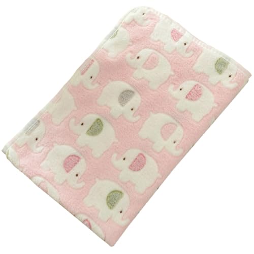 ZESLIV Hundedecke Katzendecken Waschbar Flauschig, 76x52CM Haustier Decken, Hundebett Weiche Matte Schlafplatz für Hund Katzen, Rosa von ZESLIV