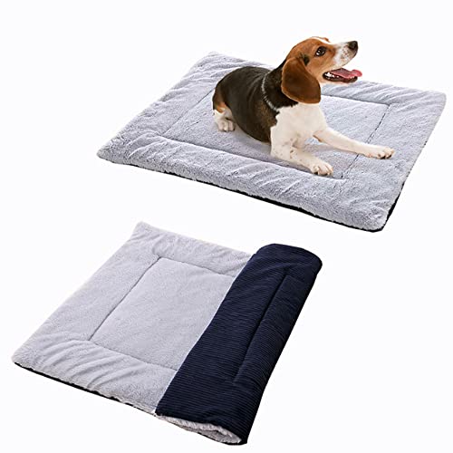 ZESLIV Hundematte Hundedecke Waschbar Soft Cord Warm Pet Hund Katze Bett Decken Schlafen Matte für Hunde & Katzen von ZESLIV