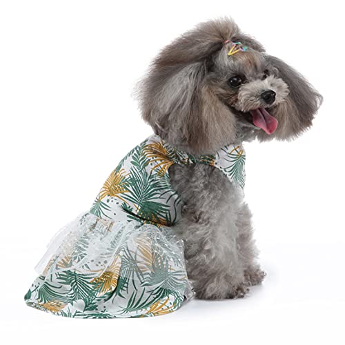 ZESLIV Pet Skirt Puppy Princess Skirt Pet Summer Apparel für kleine Hunde und Katzen Blumenrock von ZESLIV