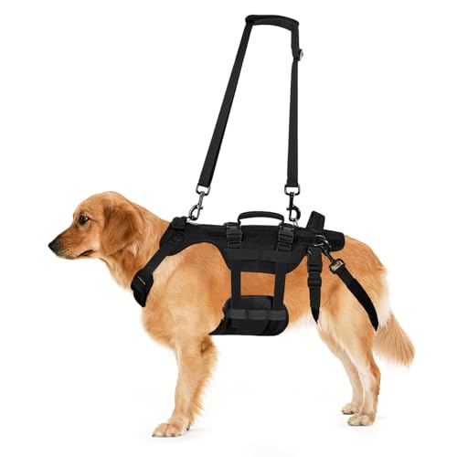 Hundegeschirr, Verstellbare Hundegeschirr Mittelgroße Hunde, Atmungsaktive Sicherheitsgeschirr Hund Mit Griffen, Abnehmbare Hunde Sicherheitsgeschirr, DREI Größen Panikgeschirr (S) von ZESTEFY