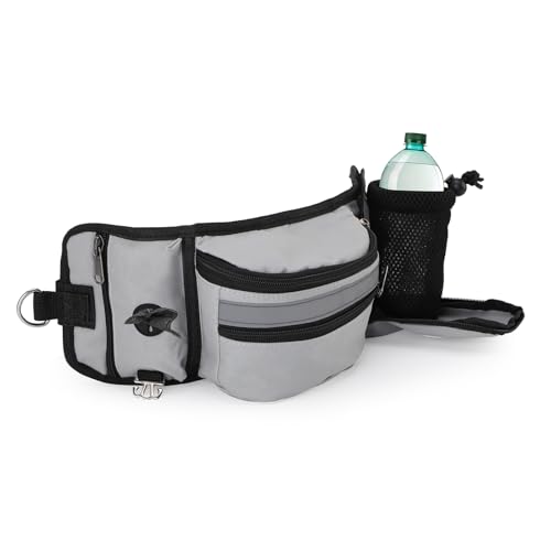 ZESTEFY Leckerlibeutel Hundetraining, Robuste Bauchtasche mit Kotbeutelspender, Flaschenhalter, Reflektor & Verstellbarem Gurt – Wasserdichtes Hundezubehör für Gassi, Training & Outdoor von ZESTEFY