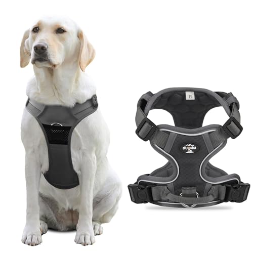 Zuggeschirr Hund, Reflexstreifen Anti Zug Hundegeschirr Grosse Hunde, Verstellbare Hundegeschirr Mit Griff, Atmungsaktiv No Pull Hundegeschirr Für Grosse Hunde Trainierung Spaziergang Zuggeschirr Hund, Reflexstreifen Anti Zug Hundegeschirr Grosse Hunde, Verstellbare Hundegeschirr Mit Griff, Atmungsaktiv No Pull Hundegeschirr Für Grosse Hunde Trainierung Spaziergang von ZESTEFY