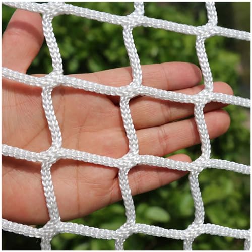 ZFEHADM Universal Sicherheitsnetz Kinder Schutznetz Polyester Knotenlos Treppe Zaun GeländerSicherheitsschutz Anti-Fall für Haustier Katzennetz Balkone Terrassen Fenster (weiß,1 * 1m(3 * 3ft)) von ZFEHADM