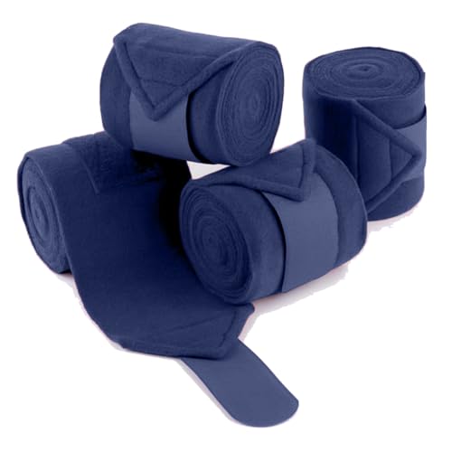 ZFFOZZ Sherpa-Pferdebandagen-Set - Reitsport-Bandagen für Springreiten, Dressur, Beinstütze und Sehnenschutz(Cyan) von ZFFOZZ