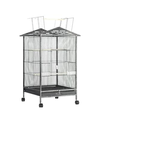 Große Villa Vogelkäfige Papagei Kanarienvogel Zucht Metall Vogelkäfige Wellensittich Haustier Hütte Wachtel Jaula Pajaros Haustier Produkte(Color 2) von ZGCrumphant