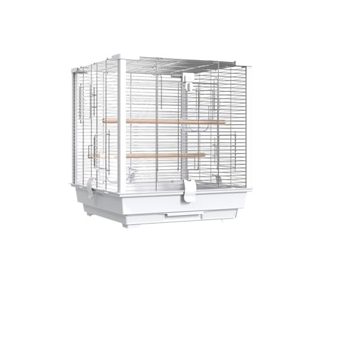 Großer Vogelkäfig aus Edelstahl, leicht zu reinigende Papageienvoliere, Doppeltür, Finkenzuchtgehege, Vogelhaus Großer Vogelkäfig aus Edelstahl, leicht zu reinigende Papageienvoliere, Doppeltür, Finkenzuchtgehege, Vogelhaus von ZGCrumphant