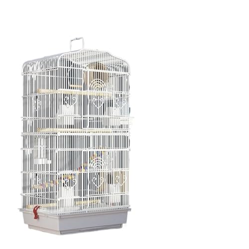 Metall Wellensittich Große Vogelkäfig Feeder Outdoor Papagei Stand Vogelkäfig Garten Möbel(Color 4) von ZGCrumphant