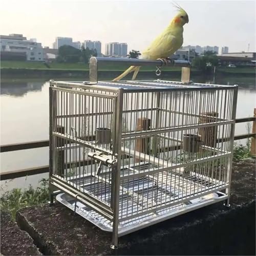 Outdoor Vogelkäfig Tragbare Feeder Papagei Tragen Wellensittich Edelstahl Vogelkäfig Tier Käfig Gießen Vogel Zubehör Outdoor Vogelkäfig Tragbare Feeder Papagei Tragen Wellensittich Edelstahl Vogelkäfig Tier Käfig Gießen Vogel Zubehör von ZGCrumphant