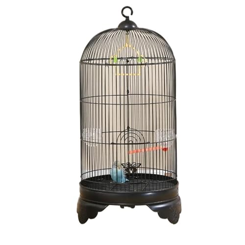 Papageien-Vogelkäfig, Tigerfell, Xuan Feng, Pfingstrose, Perlen-Vogelkäfig, Villa, rund, groß, Metall Papageien-Vogelkäfig, Tigerfell, Xuan Feng, Pfingstrose, Perlen-Vogelkäfig, Villa, rund, groß, Metall von ZGCrumphant