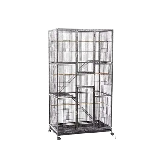 Vogel Zubehör Käfige Outdoor Taube Feeder Sittiche Voliere Hamster Vogel Käfige Papageien Decorativa Zubehör(46x77x139cm-black) von ZGCrumphant