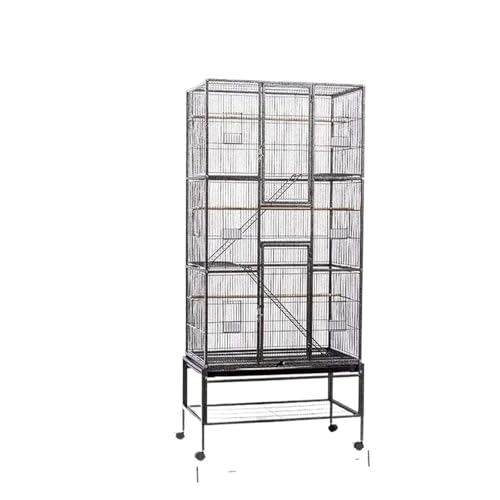 Vogel Zubehör Käfige Outdoor Taube Feeder Sittiche Voliere Hamster Vogel Käfige Papageien Decorativa Zubehör(46x77x177cm-black) von ZGCrumphant
