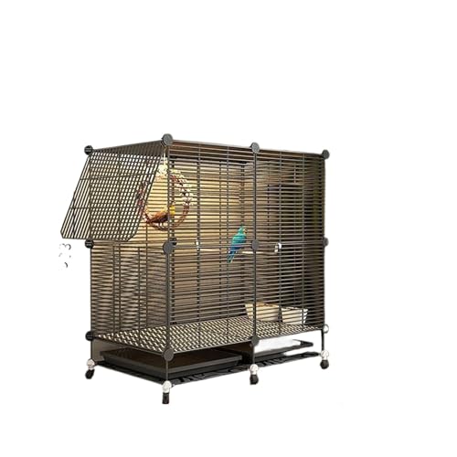 Vogelkäfig Papagei Vogel Villa Eisen Mesh Käfig Taube Tiger Haut Starling Akazie Vogel Metall Vogelkäfig(Color 2) von ZGCrumphant