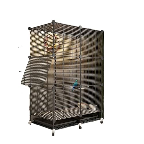 Vogelkäfig Papagei Vogel Villa Eisen Mesh Käfig Taube Tiger Haut Starling Akazie Vogel Metall Vogelkäfig(Color 3) von ZGCrumphant