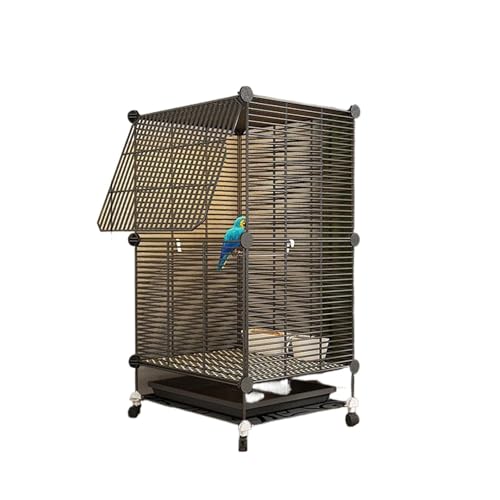 Vogelkäfig Papagei Vogel Villa Eisen Mesh Käfig Taube Tiger Haut Starling Akazie Vogel Metall Vogelkäfig(Color 6) von ZGCrumphant