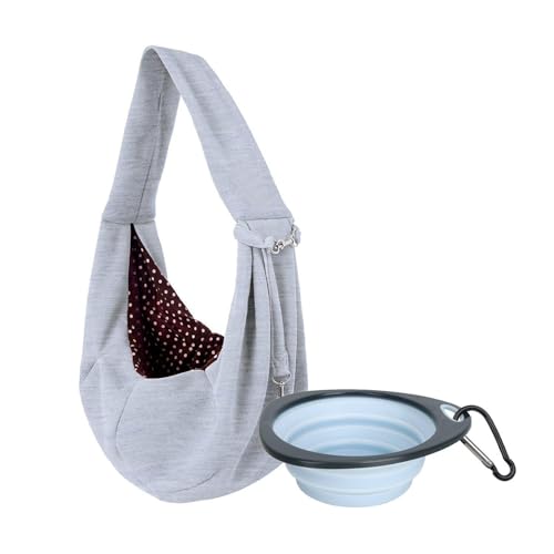 1 Haustiertasche, 1 Faltbarer Haustiernapf, Hundetransportbox Für Kleine Hunde, Hundereisetasche, Haustierkäfig Für Katzen, Welpentragetasche, Welpentransportbox 1 Haustiertasche, 1 Faltbarer Haustiernapf, Hundetransportbox Für Kleine Hunde, Hundereisetasche, Haustierkäfig Für Katzen, Welpentragetasche, Welpentransportbox von ZGDEIWGF