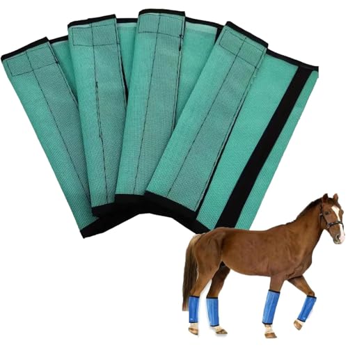 ZGFHLI Breathable Mesh Horse Flyproof Leggings,Loose-Fitting Horse Fly Leggings Breathable,Tear-Resistant Fine Mesh Leg Guards Stay-On Comfortable Fly Boots for Pasture Or Stable Use,Grün ZGFHLI Breathable Mesh Horse Flyproof Leggings,Loose-Fitting Horse Fly Leggings Breathable,Tear-Resistant Fine Mesh Leg Guards Stay-On Comfortable Fly Boots for Pasture Or Stable Use,Grün von ZGFHLI