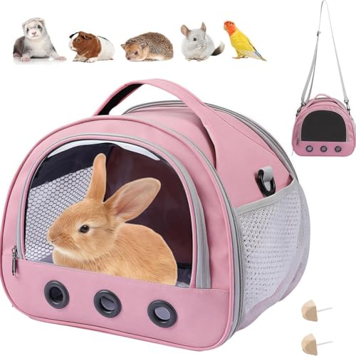 ZGFHLI Kleine Haustier-Tragetasche,Transporttasche Für Katze Hund,Katzentransporttasche Mit Schultergurt,Transportbox Kaninchen,Tragetasche Für Haustiere 30 * 25 * 26CM,Rosa ZGFHLI Kleine Haustier-Tragetasche,Transporttasche Für Katze Hund,Katzentransporttasche Mit Schultergurt,Transportbox Kaninchen,Tragetasche Für Haustiere 30 * 25 * 26CM,Rosa von ZGFHLI
