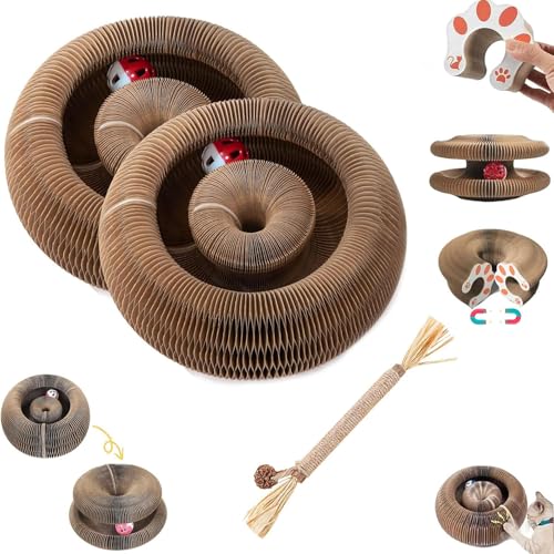 ZGFHLI Kratzkokon,Neueste Tragbare Pet Cat Scratch Board, Katzenwirbel Für Große Katzen, Faltbar Interaktive Kratzunterlage Mit Ball Zur Linderung Von Katzenangst,Für Den Drinnen Und Draußen,2pcs ZGFHLI Kratzkokon,Neueste Tragbare Pet Cat Scratch Board, Katzenwirbel Für Große Katzen, Faltbar Interaktive Kratzunterlage Mit Ball Zur Linderung Von Katzenangst,Für Den Drinnen Und Draußen,2pcs von ZGFHLI