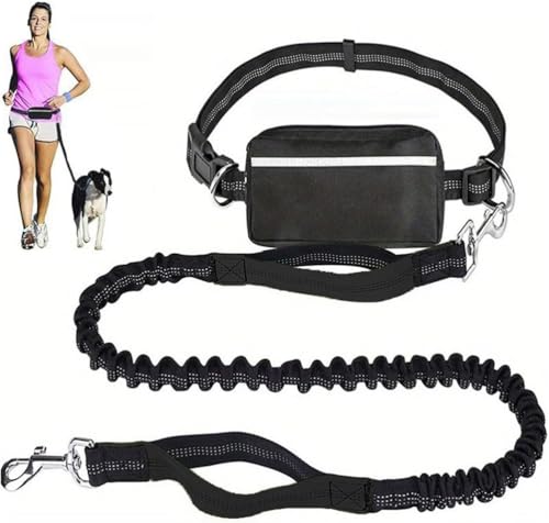 ZGFHLI Upliftjoys Dog Leash,Upliftjoys Hands Free Dog Leash with Zipper Pouch,Dog Walking Belt Bag with Adjustable Waist Belt,Handles Elastic Leash for Running and Walking The Dogs,Schwarz,A ZGFHLI Upliftjoys Dog Leash,Upliftjoys Hands Free Dog Leash with Zipper Pouch,Dog Walking Belt Bag with Adjustable Waist Belt,Handles Elastic Leash for Running and Walking The Dogs,Schwarz,A von ZGFHLI