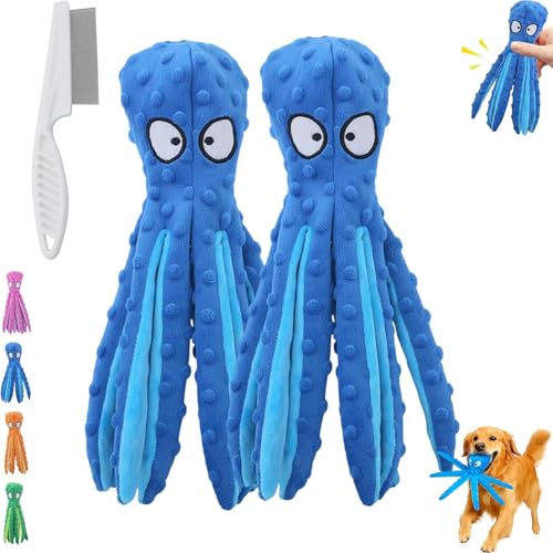 ZGFHLI Whiskerspot Octopus Dog Toy,Interactive Squeak & Crinkle Design,Stuffing-Free Plush for Small to Large Dogs,Durable Interactive Chew Toys,Machine-Washable Fun Toy,6 ZGFHLI Whiskerspot Octopus Dog Toy,Interactive Squeak & Crinkle Design,Stuffing-Free Plush for Small to Large Dogs,Durable Interactive Chew Toys,Machine-Washable Fun Toy,6 von ZGFHLI