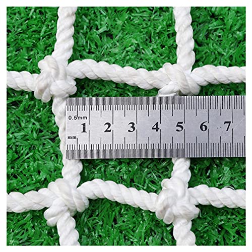 ZGQSW Weißes Treppengeländernetz, Sicherheitsnetz für Kinder, Zaunnetz für Spielplatz, Garten, dekoratives Netz, LKW-Gepäcknetz, 5 mm Seil, 5 cm Maschen (1 x 4 m) von ZGQSW