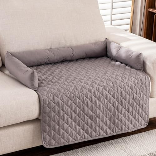 ZGWRYI Cooling Dog Bed,Dog Blanket Sofa,Car Mat,Sofa Nest Small and Medium cat and Dogs Pet Pad,Machine Washable(Gray,90 * 135cm) von ZGWRYI