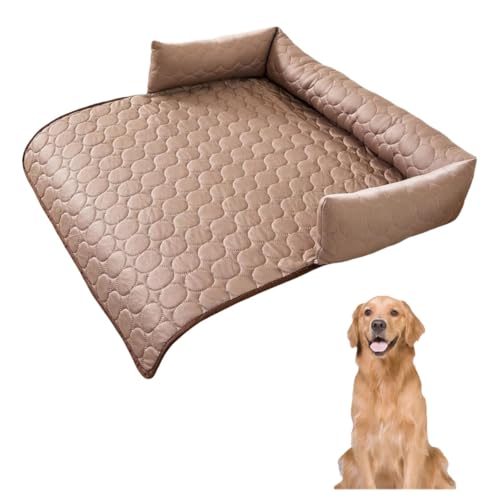 ZGWRYI Cooling Sofa Bed,Dog Bed,Four Seasons Universal Ice Silk Cool Pad,Small and Medium Cat and Dog Pet Pad(Brown,75 * 120cm) von ZGWRYI
