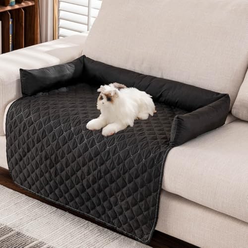 ZGWRYI Cooling Sofa Bed,Four Seasons Universal Cooling Pad Made of Ice Silk Dog Coolings Mat,Dog Couch Bed for Sofa,Floor,Car(Black,75 * 120cm) von ZGWRYI