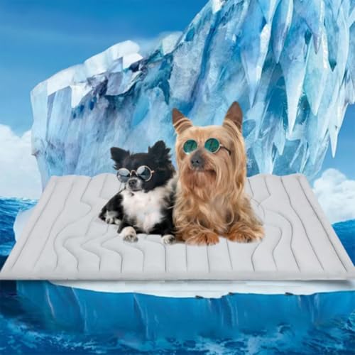 ZGWRYI Cooling Sofa Bed Fur Bar Cooling Mat Four Seasons Universal Cooling Pad Made of Ice Silk for Cats and Dogs of Machine Washable Self-Cooling Waterproof Cat/Dog Bed for Summer(X-Large) von ZGWRYI
