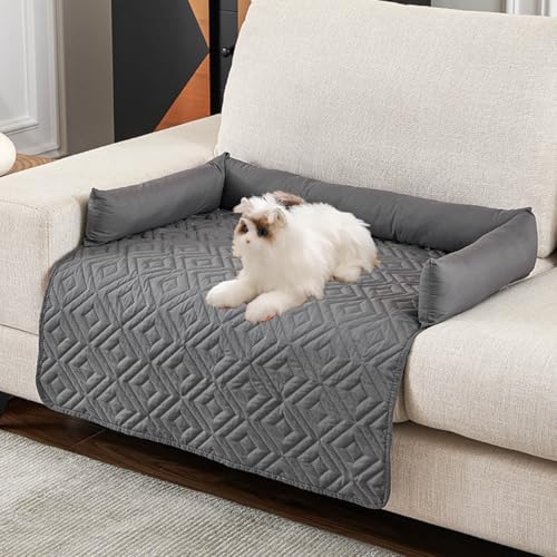 ZGWRYI Kühlendes Schlafsofa,Hundebett,maschinenwaschbares hundebett Sommer-Komfortmatte für kleine bis große Haustiere(Gray,75 * 120cm) von ZGWRYI