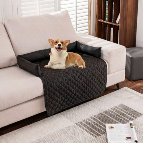 ZGWRYI The Innovative Cooling Mat for Dogs Cooling Mat Dog Reversible Cooling Fabric Mat for Dogs and Cats Machine Washable Self-Cooling Cool Bed Ideal for Home Travel(Black,90x120cm/35.4x47.2in) von ZGWRYI