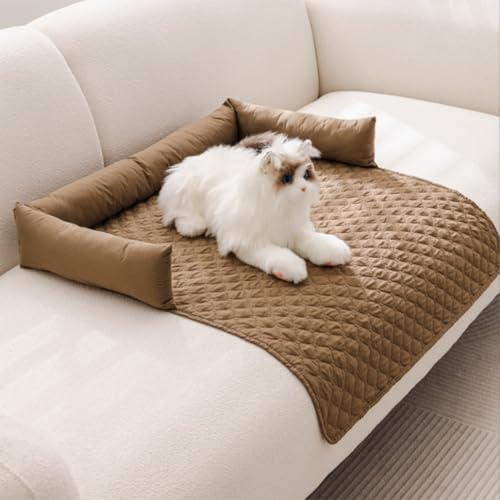 ZGWRYI The Innovative Cooling Mat for Dogs Cooling Mat Dog Reversible Cooling Fabric Mat for Dogs and Cats Machine Washable Self-Cooling Cool Bed Ideal for Home Travel(Camel,90x135cm/35.4x53.1in) von ZGWRYI