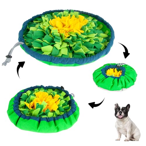 ZGXIAOLE Schnüffelmatte für Hunde, interaktive Futtermatte gegen Langeweile, 44 x 60 cm, Futtermatte für Geruchstraining und langsames Fressen, mit Stressabbau, Futtersuche, Gehirnstimulation (Grün) ZGXIAOLE Schnüffelmatte für Hunde, interaktive Futtermatte gegen Langeweile, 44 x 60 cm, Futtermatte für Geruchstraining und langsames Fressen, mit Stressabbau, Futtersuche, Gehirnstimulation (Grün) von ZGXIAOLE