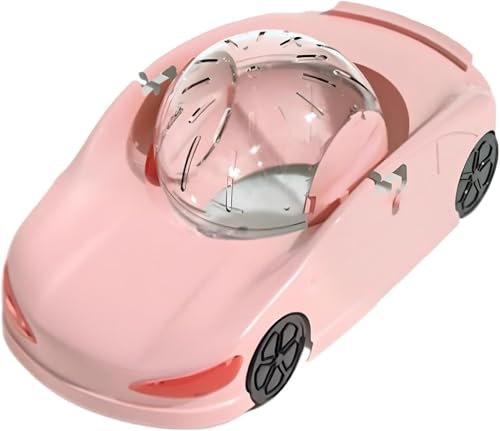 Kreativer Hamster-Laufball, lustiger Hamster-Laufball in Autoform, transparent und geräuschlos, geeignet für Hamster, Frettchen und Kleintiere von ZGYCHZY