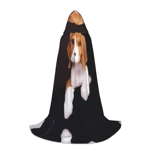 L Halloween Kapuzenumhang – Unisex ovely Haustier Hund Beagle Print Kostüme für Party, Karneval, Comic Ausstellung, Cosplay und mehr von ZHAOUR