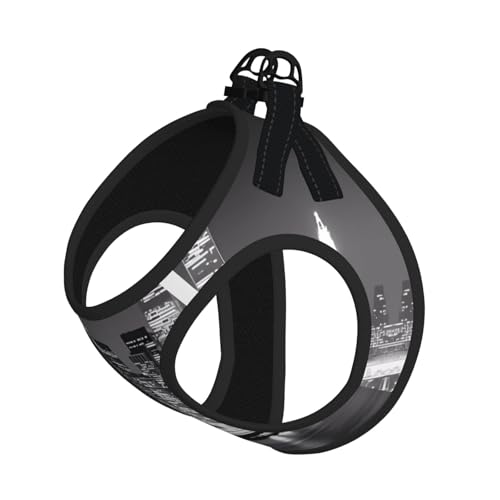 L Leash Hundegeschirr, kleine Größe, New York-Druck, Haustier-Leinen-Set, reflektierend, für Outdoor und Spaziergänge mit dem Hund L Leash Hundegeschirr, kleine Größe, New York-Druck, Haustier-Leinen-Set, reflektierend, für Outdoor und Spaziergänge mit dem Hund von ZHAOUR