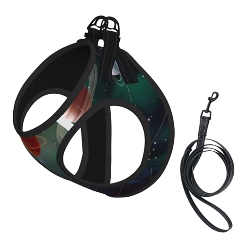 L Leash Hundegeschirr, kleine Größe, Planet, Weltraum, Sonnensystem, bedruckt, Haustier-Leinen-Set, reflektierend, für Outdoor und Spaziergänge mit dem Hund L Leash Hundegeschirr, kleine Größe, Planet, Weltraum, Sonnensystem, bedruckt, Haustier-Leinen-Set, reflektierend, für Outdoor und Spaziergänge mit dem Hund von ZHAOUR