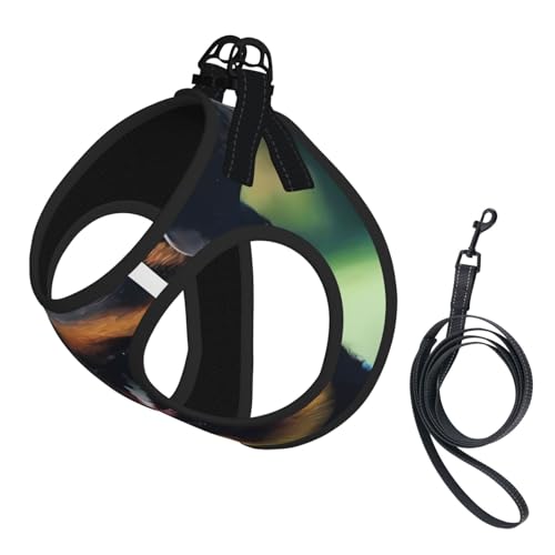 L Leash Hundegeschirr, kleine Größe, Rottweiler-Hund, bedruckt, reflektierend, für Outdoor und Spaziergänge mit dem Hund von ZHAOUR