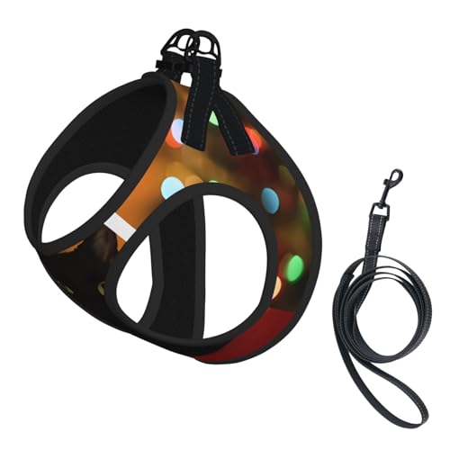 L Leash Hundegeschirr, kleine Größe, Weihnachtsmotiv, schwarze Katze, reflektierend, für Outdoor und Spaziergänge mit dem Hund L Leash Hundegeschirr, kleine Größe, Weihnachtsmotiv, schwarze Katze, reflektierend, für Outdoor und Spaziergänge mit dem Hund von ZHAOUR