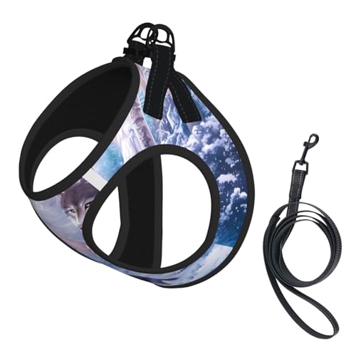L Leash Hundegeschirr, kleine Größe, Wölfe, Familien-Druck, Haustier-Leinen-Set, reflektierend, für Outdoor und Spaziergänge mit dem Hund L Leash Hundegeschirr, kleine Größe, Wölfe, Familien-Druck, Haustier-Leinen-Set, reflektierend, für Outdoor und Spaziergänge mit dem Hund von ZHAOUR