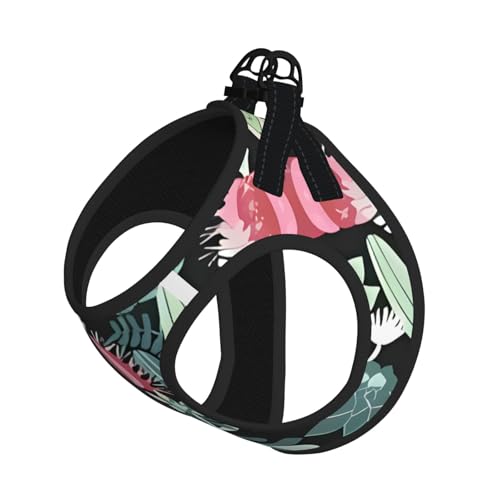 L Leash Hundegeschirr, kleine Größe, a7ee6b7db5860ad7fb56e2b36a60a39 (1) bedrucktes Haustier-Leinen-Set, reflektierend, für Outdoor und Spaziergänge mit dem Hund von ZHAOUR