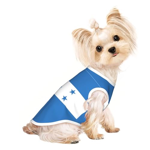 L Pet atmungsaktives ärmelloses T-Shirt – leichtes Tanktop mit Flagge von Honduras für kleine und mittelgroße Hunde L Pet atmungsaktives ärmelloses T-Shirt – leichtes Tanktop mit Flagge von Honduras für kleine und mittelgroße Hunde von ZHAOUR