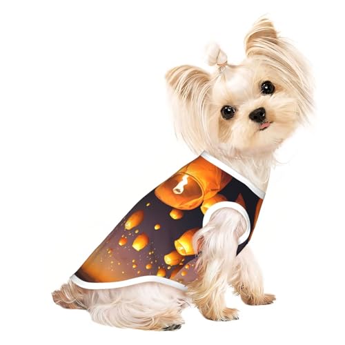 L Pet atmungsaktives ärmelloses T-Shirt – leichtes chinesisches fliegendes Laternen-Tanktop für kleine und mittelgroße Hunde L Pet atmungsaktives ärmelloses T-Shirt – leichtes chinesisches fliegendes Laternen-Tanktop für kleine und mittelgroße Hunde von ZHAOUR