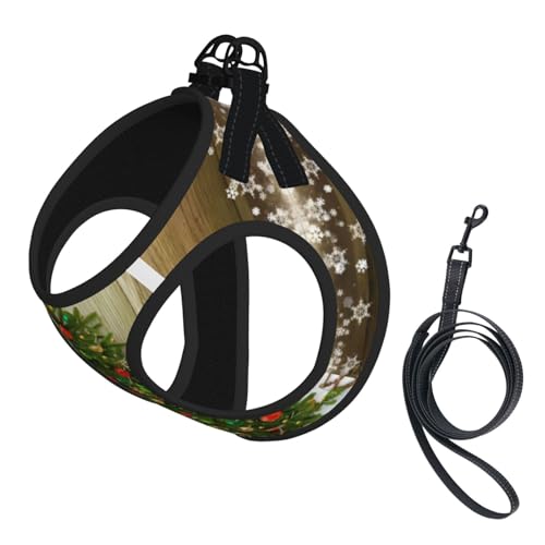M Leash Hundegeschirr, kleine Größe, Aufschrift "Merry Christmas", reflektierend, für Outdoor und Spaziergänge mit dem Hund M Leash Hundegeschirr, kleine Größe, Aufschrift "Merry Christmas", reflektierend, für Outdoor und Spaziergänge mit dem Hund von ZHAOUR